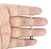 Jstyle 3 Pairs Stainless Steel Mens Womens Magnetic Stud Earrings Non-piercing CZ 5-8mm