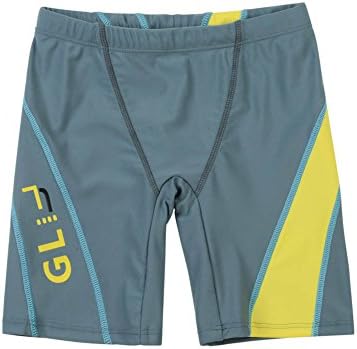 Elikidsto Boys Swim Shorts Stripes Swimming Trunks Dacron Kids Tight Seaside Swim Shorts Underpants Summer Grey 7 Years Old Medium
