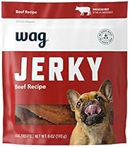 Marca Amazon: golosinas para perros Wag Jerky (carne de res, pollo, pavo)