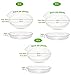 TRUEDAYS 6/8/10 Inch 15 Pack Plastic Plant Saucers, Durable Thicker Round Clear Flower Plant Trays for Recycle Outdoor Indoor Usethumb 2