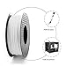 3D Printer Filament, Meterk 1.75mm PLA Filament Refills 1kg/Roll 2.2LBS 1kg Spool for MakerBot ANET RepRap 3D Printer (White)