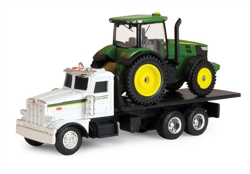 ERT45410 ERTL - John Deere Peterbilt 367 Flatbed Straight