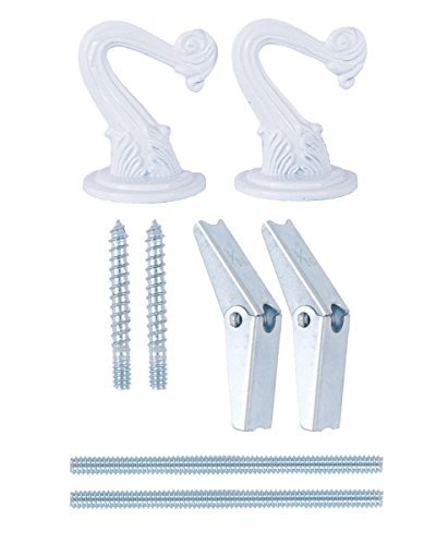 B&P Lamp 2 Hook Swag Lamp Kit (White)