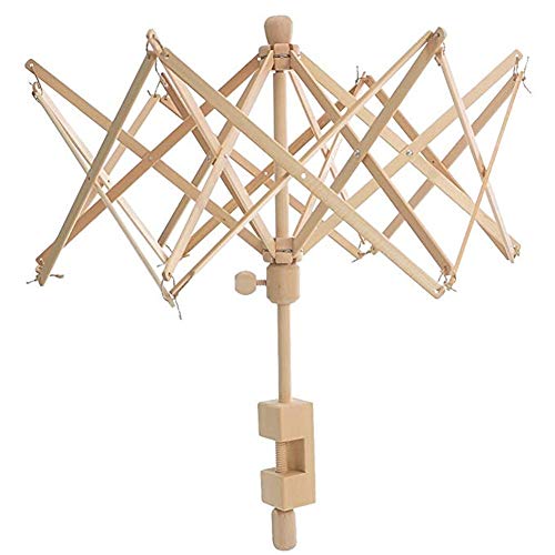 Wooden Umbrella Swift Yarn Winder - Knitting Umbrella 24