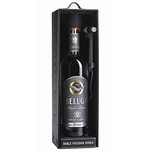 BELUGA NOBLE RUSSIAN VODKA GOLD LINE 70 CL IM LEDERETUI