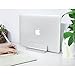 Vertical Laptop Stand [Adjustable Size], OMOTON Desktop Aluminum MacBook Stand with Adjustable Dock Size, Fits All MacBook, Surface, Chromebook and Gaming Laptops (Up to 17.3 inch), Silverthumb 1