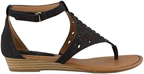 Eurosoft by Sofft Women's, Melis Low Heel Thong Sandals Black 9 M