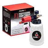 Suds Lab F1 Professional Foam Cannon with 32 Ounce Canister, Adjustable Foam Nozzle, Quick Connect Pressure Washer, Clean Dirt, Car Washing