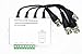 OdiySurveil(TM) 4-CH 720P/1080P HD Passive Video Balun CCTV Camera Transceiver,BNC to Cat5e RJ45 UTP Cable Converter(Aluminium Alloy Shell)