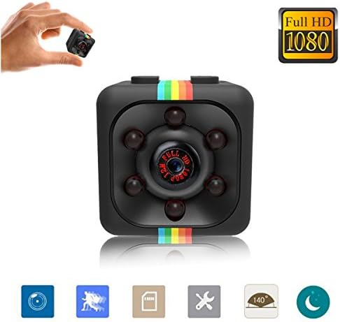 Fsmall 2018 New SQ11 Mini Camera（Metal version）HD Camcorder HD Night Vision Mini Camera 1080P Aerial Sports Mini DV Voice Video Recorder with Package