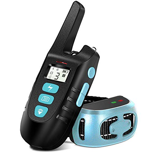 PESTON Dog Training Collar – Dog Shock Collar with Remote w/3 Training Modes, Beep, Vibration and Shock, Rechargable 100% Waterproof Collar, Up to 1500Ft Remote Range