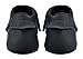 SAYOYO Baby Black Tassels Soft Sole Leather Infant Toddler Prewalker Shoes (6-12 Months, Black)