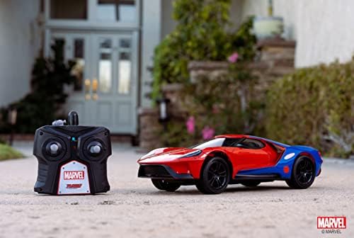 - Spiderman Radio-Commandée Ford GT - 1/16 - Fonctions Complètes de Pilotage et Turbo - sous Licence Officielle - A Partir de 6 Ans