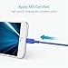 Anker Powerline II Lightning Cable (6ft), MFi Certified for iPhone 8/7 Series(Blue)