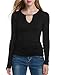 ANGVNSWomen Long Sleeve Split Slim Fit High Neck Shirt