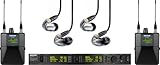 Shure Dual-Channel Personal Monitoring System - PSMÂ®1000 Wireless System with(2) Bodypack Receivers and (2) SE425-CL Sound Isolating Earphones