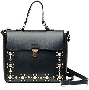 Leather Shoulder Handbag Supreme Black