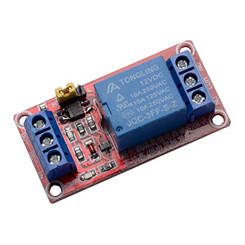 R REIFENG 6pcs/lot 1 Channel 12V Relay Module Board Shield with Optocoupler Isolation Support High/Low Level Trigger for Arduino