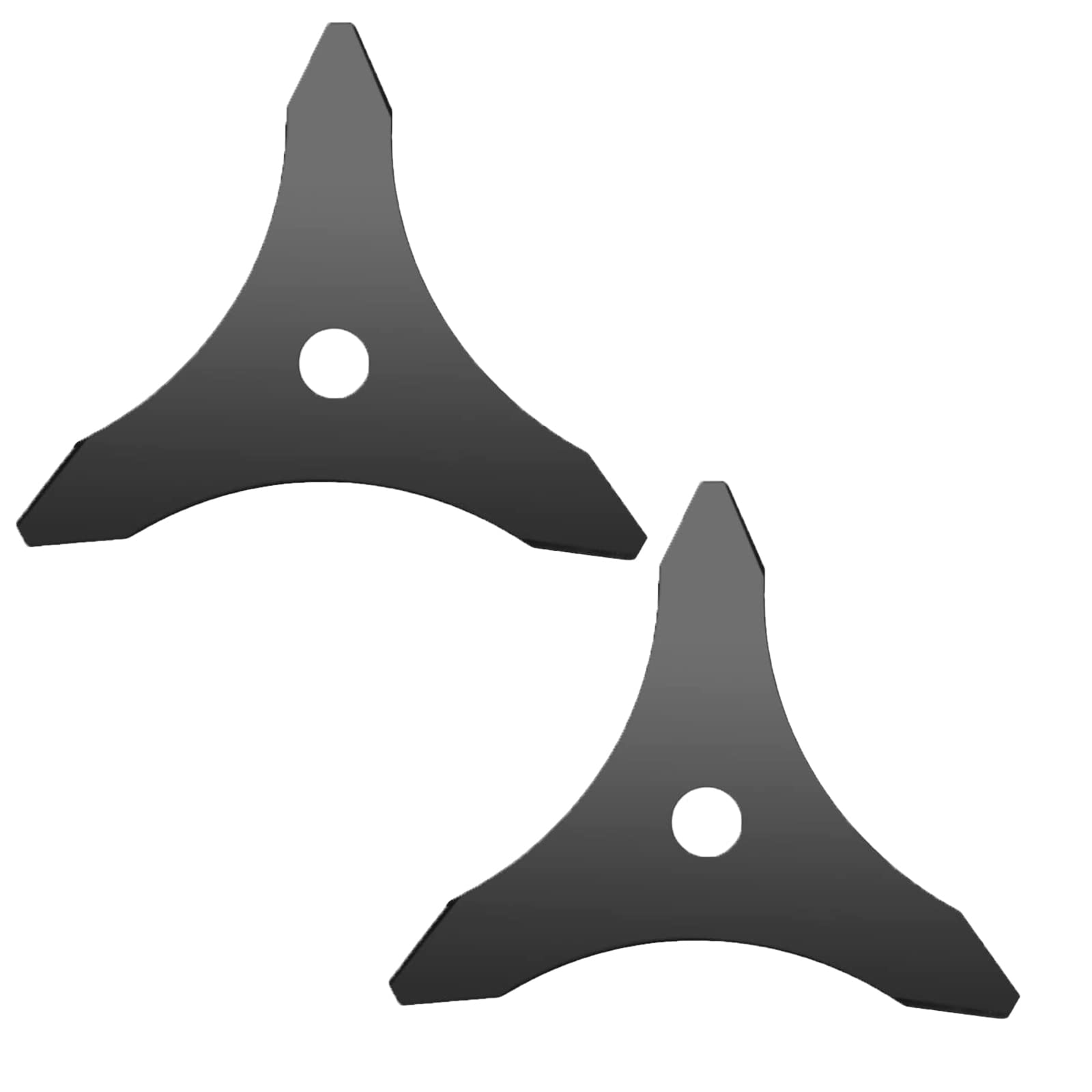 AHUNTTER 2PCS 12” Brush Cutter Blade 3 Tooth Tool 25.4MM Diameter Weed Eater Cutter Metal Blade Steel Lawn Mower Accessories for Gardening Strimmer, Brushcutter, Grass Trimmers – Black