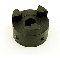 L075 Flexible 3-Piece L-Jaw Coupling Set With NBR Rubber Spider - 7/8" To 1" Bore, Fits Lovejoy & Similar Couplers