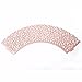Coolrunner 48pcs Cupcake Wrappers, Cupcake Holders, Flower Vine Filigree Cutout Lace Cupcake Wrapper Wraps Liner for Wedding Party Cake Decoration
