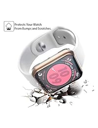 Langboom - Juego de 2 carcasas protectoras de pantalla para Apple Watch Serie 4 (1.575 in, TPU)