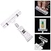 Plastic Rotatable Sign Clips Merchandise Sign Clip Display Clip Holder Stand, Clear (30 Pack, 8 cm Wide)