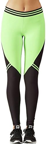 Ki Pro Women's Color Blocked Performance Racing Legging (S, Black / Ki Lime)