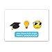 Emoji Graduation Card Pack - Set of 18 Cards, Blank Inside with White envelopes