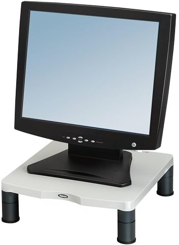 Fellowes Standard Monitor Riser-Monitor Riser, 13-1/8"x13-1/2"x2"-4", Platinum/Graphite