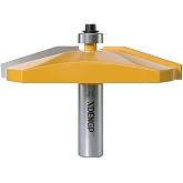 XDENGP Bevel Raised Panel Router Bits 1/2 Shank for Cabinet Door, 3-1/2-Inch Diameter, Shaker Raised Cabinet Door Making Frame Panel Design Router bits Use with Rail and Stile Moulding Router bit