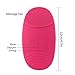 Kingta Silicone Waterproof Makeup Facial Brush,Cleanser and Massager-Dirt, Oil, and Sweat Removal(Pink)
