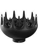 xtava Black Orchid Large Hair Diffuser - Enhance and Define Curls and Waves - Maximize Volume with 3D Multi-Prong Design & Advanced Airflow