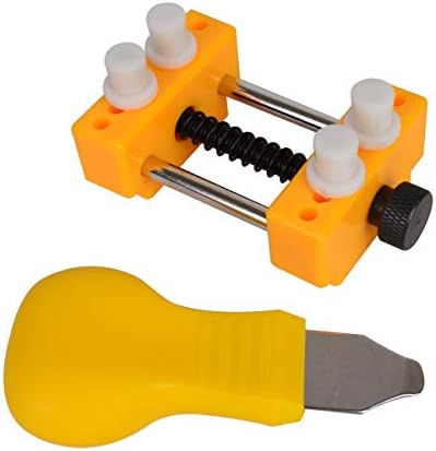 Bleiou Universal Mini Vise Clamp Table Bench Vice Drill Press Vice Opening Table Vise for DIY Sculpture Craft Carving Tool Watch Back Opener Tool