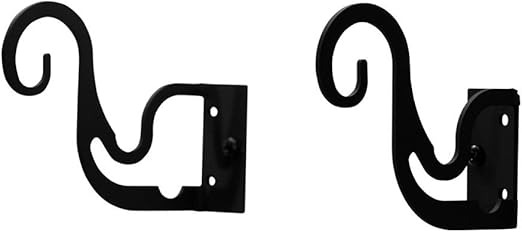 Amazon Com Wrought Iron Curtain Double Triple Curtain Rod