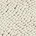 H.VERSAILTEX Cream Bath Mat Soft Shaggy Bathroom Rugs Rugs Luxury Microfiber Washable Bath Rug for Floor Bathroom Bedroom Living Room, 20 x 32 inches