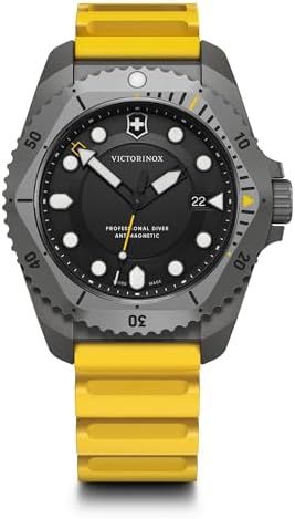 Amazon.com: Victorinox Dive Pro Quartz Black Dial Black Rubber