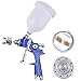 Yescom Professional Hvlp Stainless 1.0mm 1.4mm Spray Paint 2 Gun Kit Primer Gravity Feed Paint 30-43psi