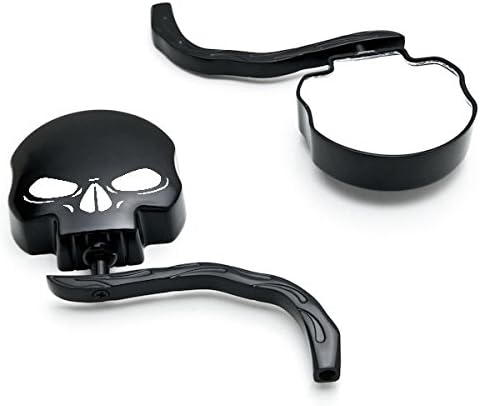 Krator Custom Rear View Mirrors Black Pair w/Adapters For Suzuki GN 125 250 400 650