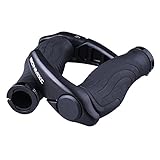 BONMIXC Ergonomic Design Bike Grips, Aluminum Alloy Locking Ring Bike Handlebar Grips for MTB BMX Floding Bike