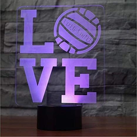 Amore 3d Lampada Led 7 Cambia Colore Sensore A Distanza Lettera 3d Night Light Home Room Decoratetion Lampada Da Tavolo Best Child Gift Remote E Touch Amazon It Illuminazione