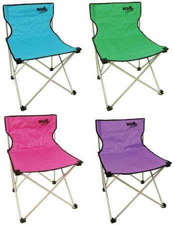 Folding Camp Chair, 225lbs, Compact Lightweight (1-pc Random) (Folding Stool Alternative)