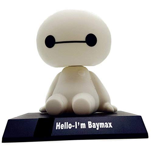 Baymax PVC Bobble Head Figure Car Dashboard Office Home Accessories Ultra Detail Doll (Baymax)