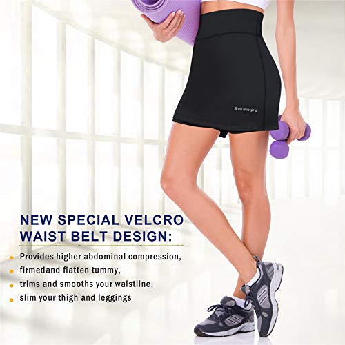 Rolewpy Women's Running Skirt Active Athletic Skorts with Shorts Pocket for Tennis Golf Sport Workout - Thumbnail 3