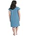 The Bravely Labor and Delivery Gown - Perfect Hospital Bag Gown for Maternity / Nursing / Labor (Blue Polka Dots, XL-XXL)