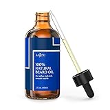 Beard Oil, Anjou 100% Pure, Natural Leave-In Conditioner with Vitamin E, Moroccan Argan Oil, Jojoba Oil for Repairing Damaged Hair (2 fl. Oz)