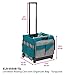 ECR4Kids ELR-0550B-TQ MemoryStor Universal Rolling Cart and Organizer Bag Set, Turquoise