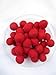 Wool Felt Balls Beads Natural Felting Woolen Felted Fabric Felting for Home Decor Crafts Handcrafts DIY 50pcs 20mm(red)