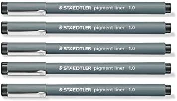 Staedtler Pigment Liner 1.0 mm Black [Pack of 5]