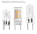 HERO-LED G8-17S-WW27 T4 G8 LED Halogen Xenon Replacement Light Bulb, 2.3W, 20W Equivalent, Under-Counter Lights, Puck Lights, Warm White 2700K, 5-Pack(Not Dimmable)